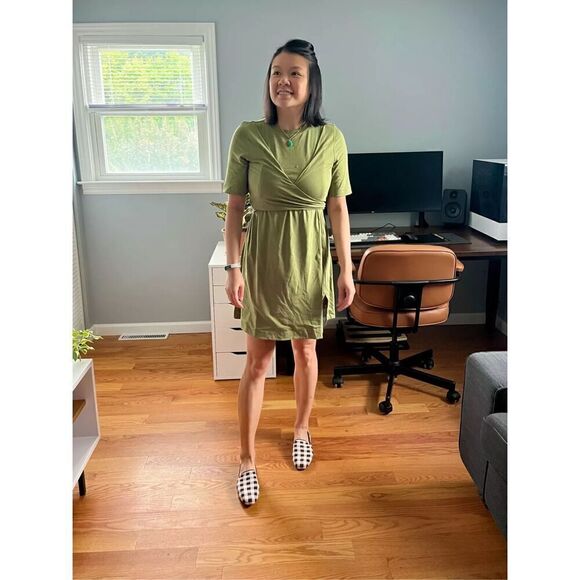 Lululemon Cotton Wrap-Front T-Shirt Dress - Picture 8 of 10